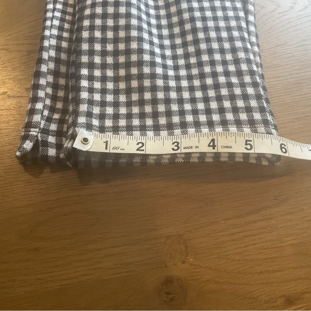 Anthropologie Black & White Gingham Capri Pedal Pusher Pants - Picture 15 of 16